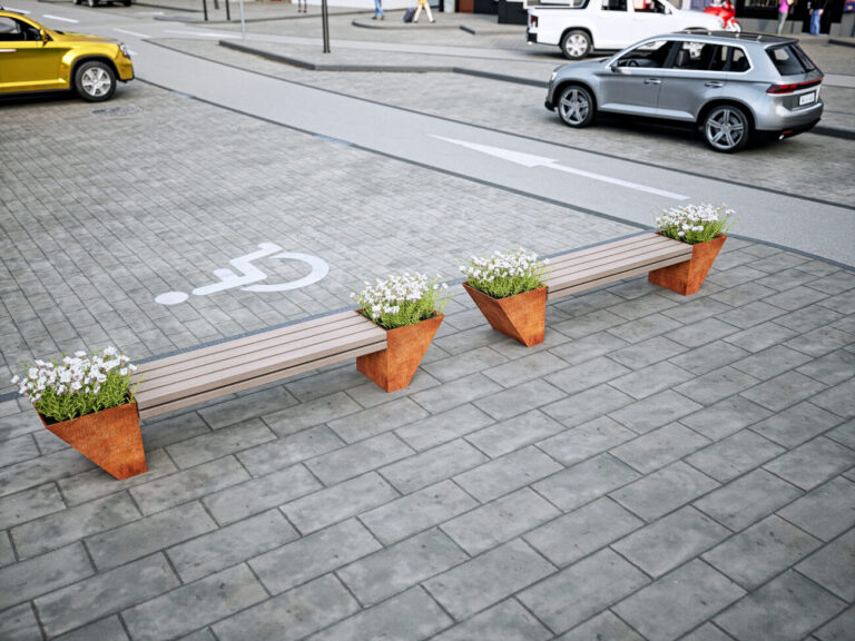 Brno Planter Benches