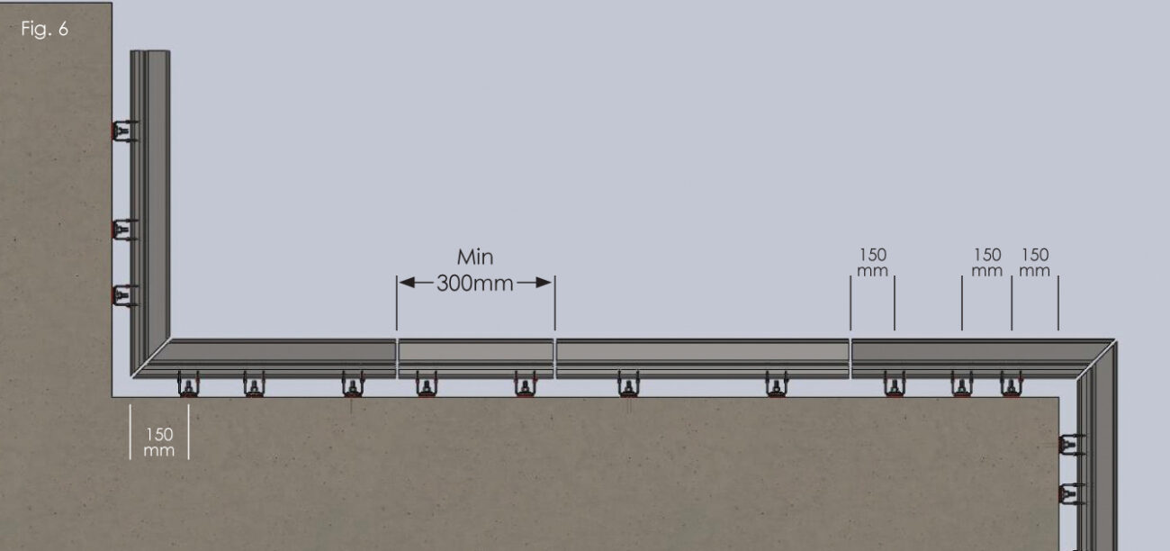 Qwik-Fix Angle Masonry Support Installation Setting Out