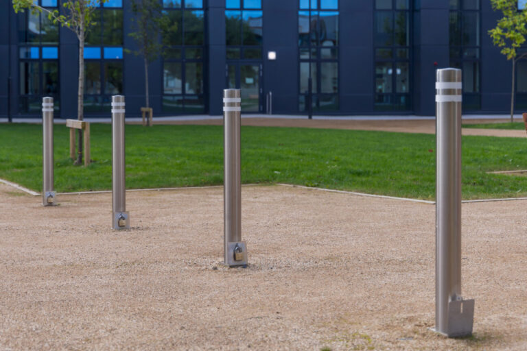 Stainless Steel Lockable Removable Pressed Top Bollard 3