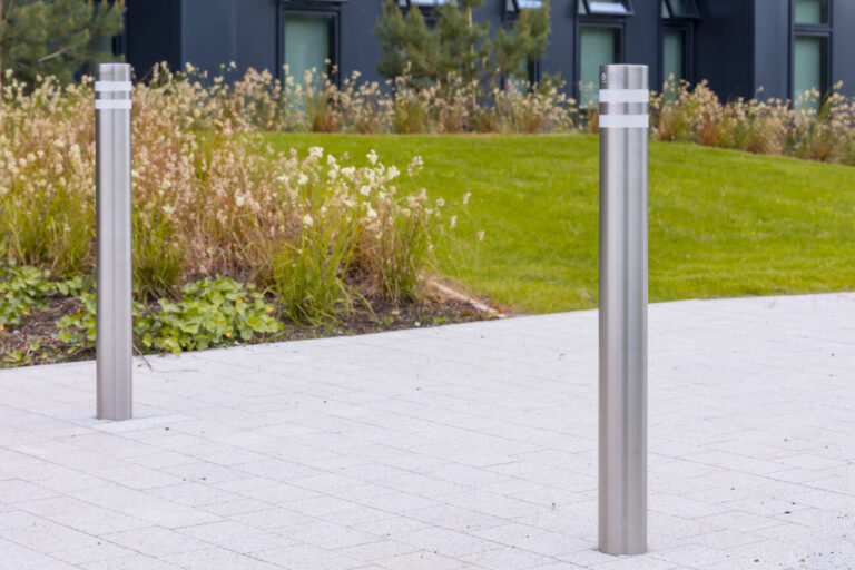 Stainless Steel Rooted Pressed Top Bollard 0