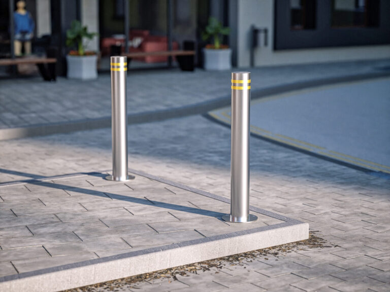 Stainless Steel Top Fixed Pressed Top Bollard 1