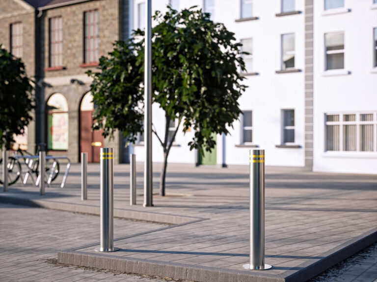 Stainless Steel Top Fixed Pressed Top Bollard 2